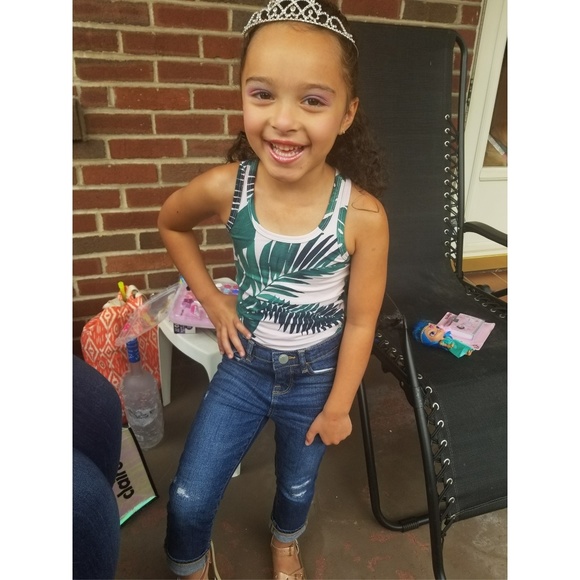 OLD NAVY FLORAL RACER BACK TANKS SIZE XS 5 FITTED - Picture 5 of 5